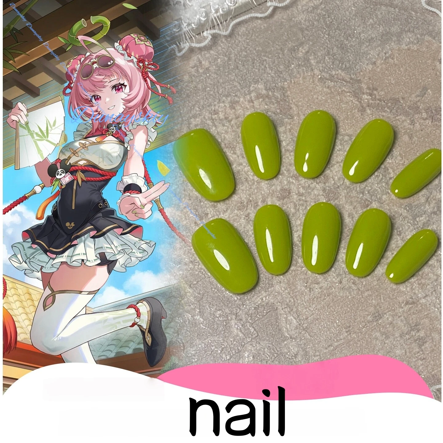Pembe El Yapımı Chiz Cosplay P - Press On Nail Set incelemesi ve fiyatı