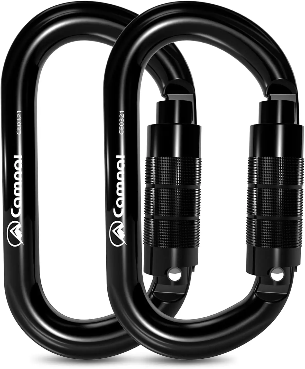 Mosquetão resistente 25kn oval mosquetão clipe o-forma escalada mosquetão leve para escalada montanhista