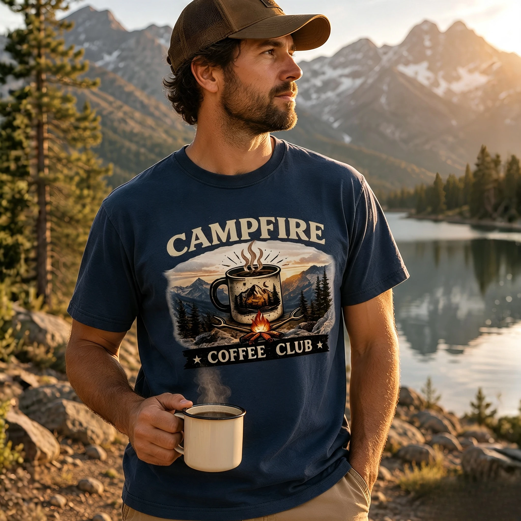 Campfire Coffee Club Shirt Com - Outdoor Adventure Club 评论和价格