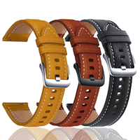 20mm Leather smartwatch strap For Haylou RS4 LS12 RS4 Plus Ls02 Soft/versatile/casual smart leather wrist strap