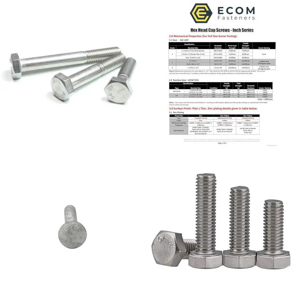 

Винты с шестигранной головкой из нержавеющей стали 18–8, M12-1,75 x 200 мм, 10 шт., крепежные детали с грубой резьбой с частичной резьбой
