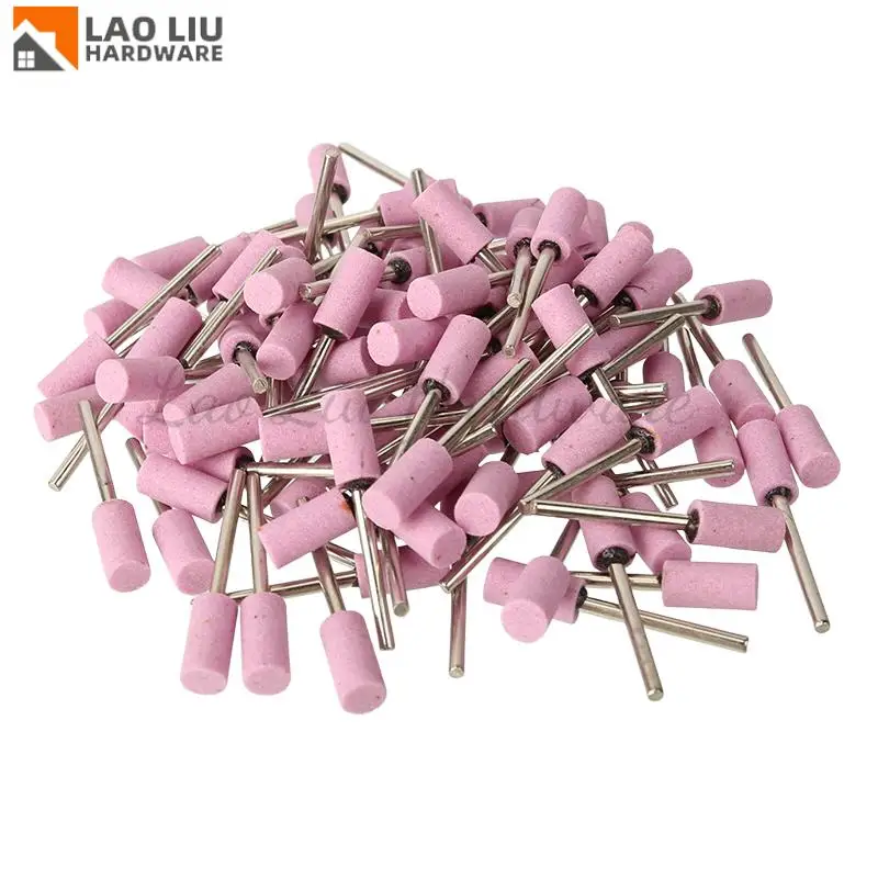 

100Pcs Abrasive Mounted Grinding Stone Head 8mm Abrasive Polishing Wheel Bit Shank For Dremel Rotary Tools Grinder Drill