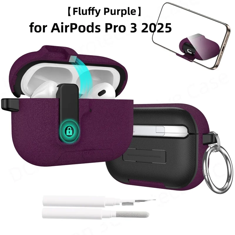 New Colour for AirPods Pro 3 Case Magnetic anti drop Headphone Case ﻿【One-click open】for New AirPods Pro 3 Hard Case Phone Stand