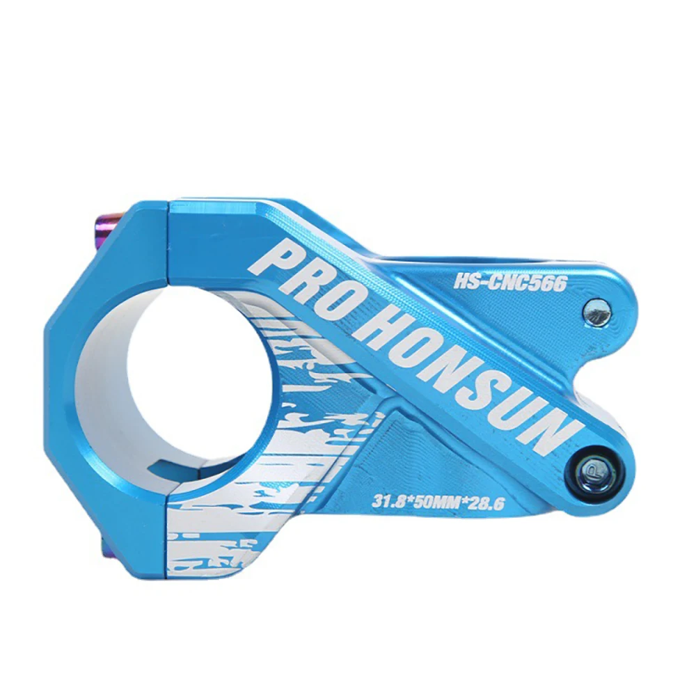 HONSUN Mountain Bike Stem 31.8 * 50mm Aluminum Alloy CNC Ultra Light Colorful Stand Bicycle Accessories