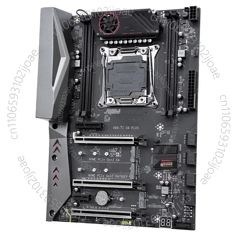 X99 X99-TI D4 PLUS Main Board 4 Channels 10 Layers PCB 8 Items Power Supply