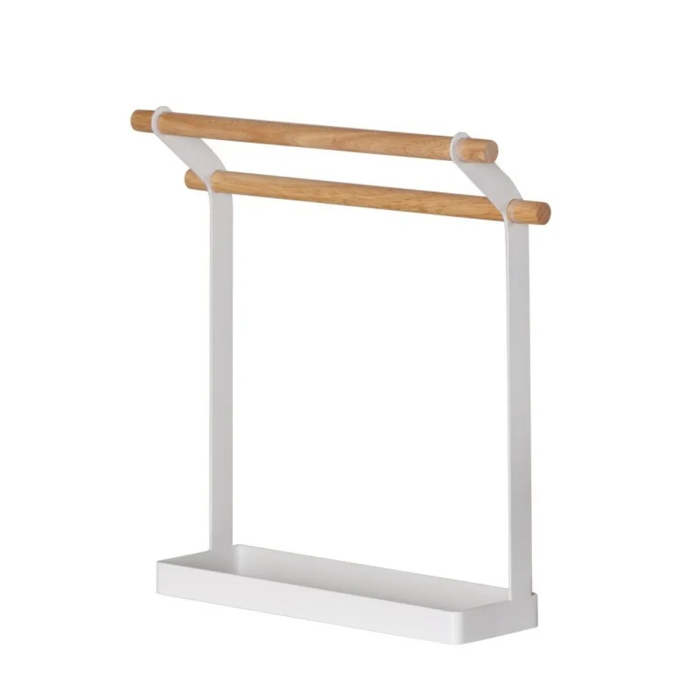 

Новая двойная стойка для полотенец, стабильная прочная металлическая сушилка для полотенец, экономия места, вешалка для мочалок, ванная комната