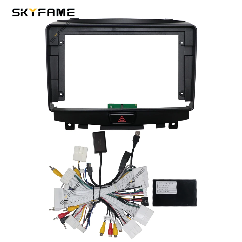 SKYFAME Car Frame Fascia Adapter Canbus Box Decoder Android Radio Dash Fitting Panel Kit For Infiniti QX50 EX25 EX35 EX30 EX37