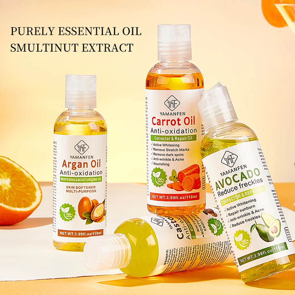 

Ginseng Essential Oil Natural Castor Oil for Face Hair Care Body Relaxing Spa Massage Essential Oils Turmeric Olive Skincare