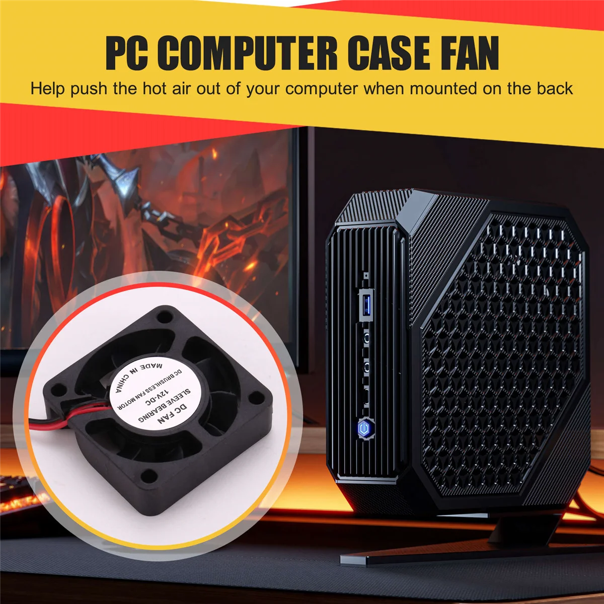 Hot sale 40mm x 40mm x 10mm 4010 9 Blade Brushless DC 12V Cooling Fan