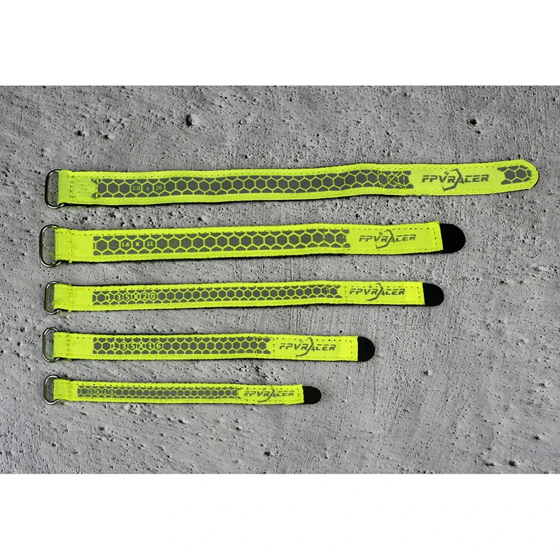 2PCS FPVRACER Kevlar เย็บและโพลีเอสเตอร์ 300D RC แบตเตอรี่สายคล้องหัวเข็มขัดโลหะสําหรับ FPV Racing Freestyle ยาวช่วง Drones DIY Part