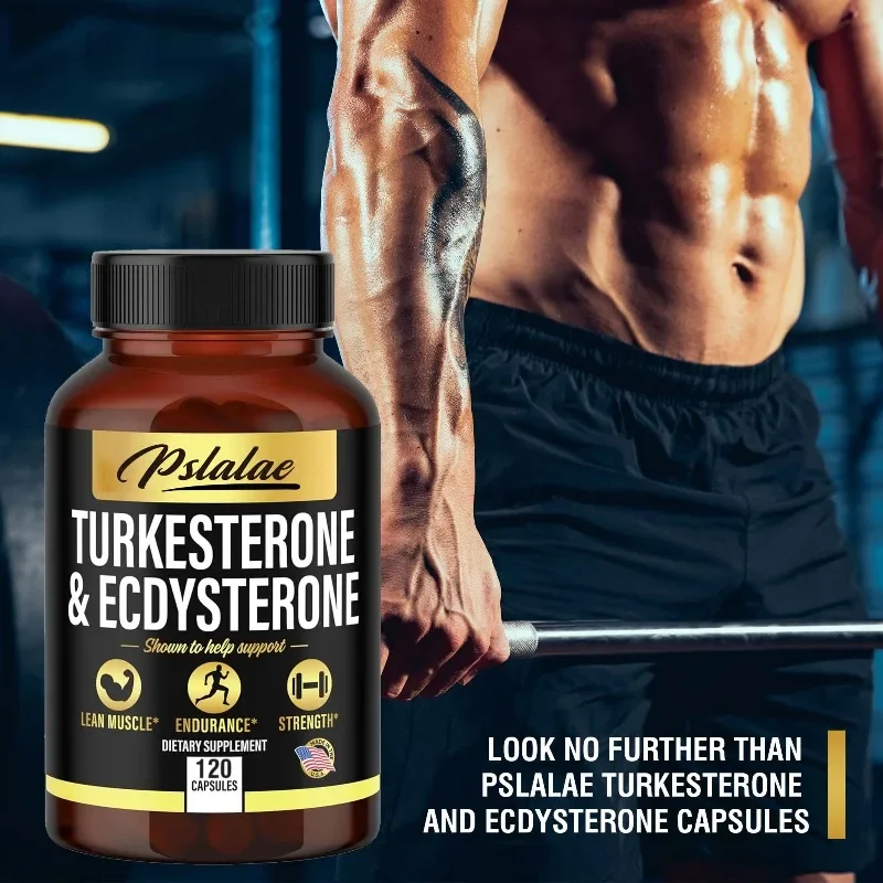Turcosterone & Ecdysterone - مكمل تركيستيرون عالي القوة 2 في 1 للرجال والنساء - القوة والطاقة والحيوية