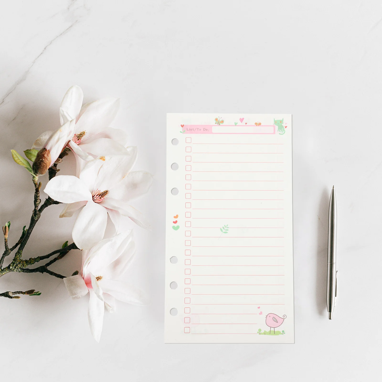 

Loose Leaf Notebook Paper Notepad Refill Planner Binder A6 Thick Hard Wearing Smooth Surface Paper Suitable for Writing Drawing