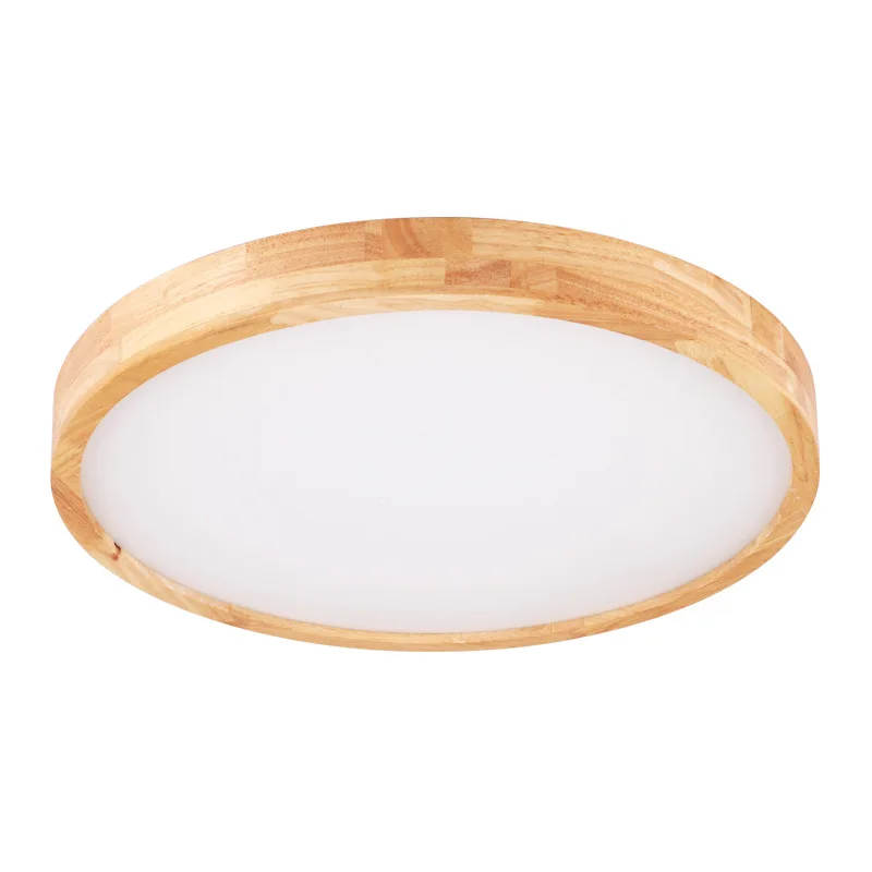 

Wooden Geometric Ceiling Lamp Light for Living Room Bedroom Round Square Downlight