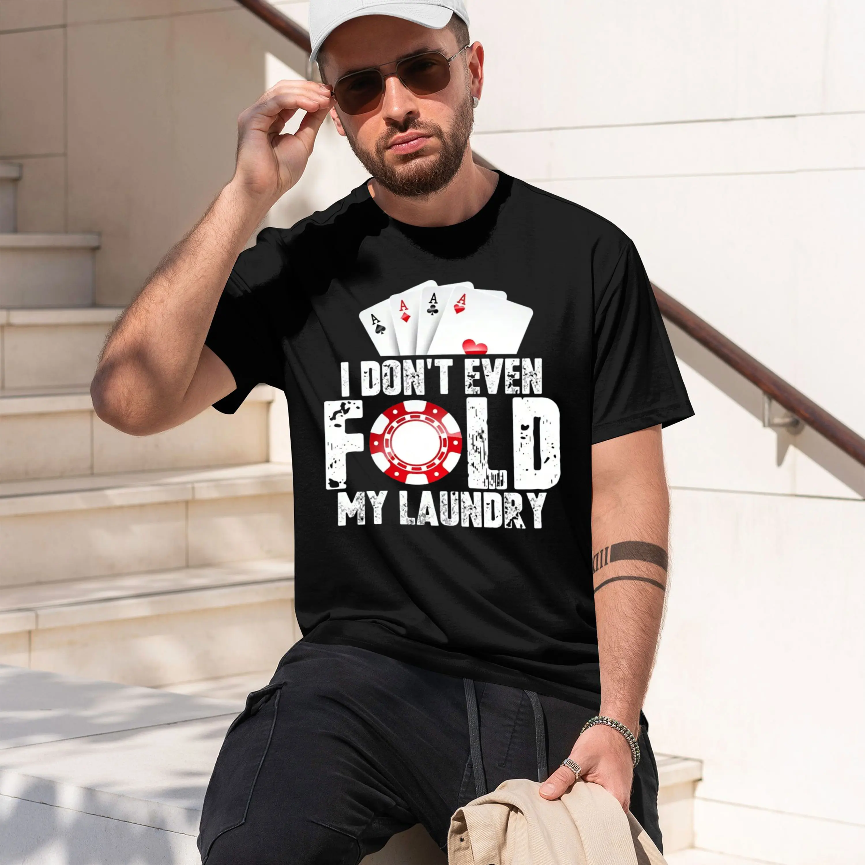 Poker I n't Even Fold My Launy Quote Men's Fun Gift Pullover A That Can Be Worn In Three Seasons, A Must-Have For Lazy People!_,