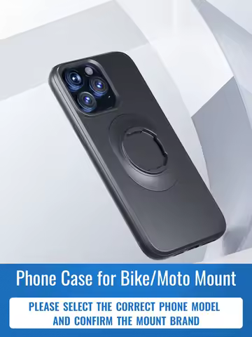 Quad-style Moto/Bike/Motorcycle/Bicycle Case for iPhone 17/16/15/14/13/12/11 Pro/Max fit Phone Holder Mount with Lock-in Design