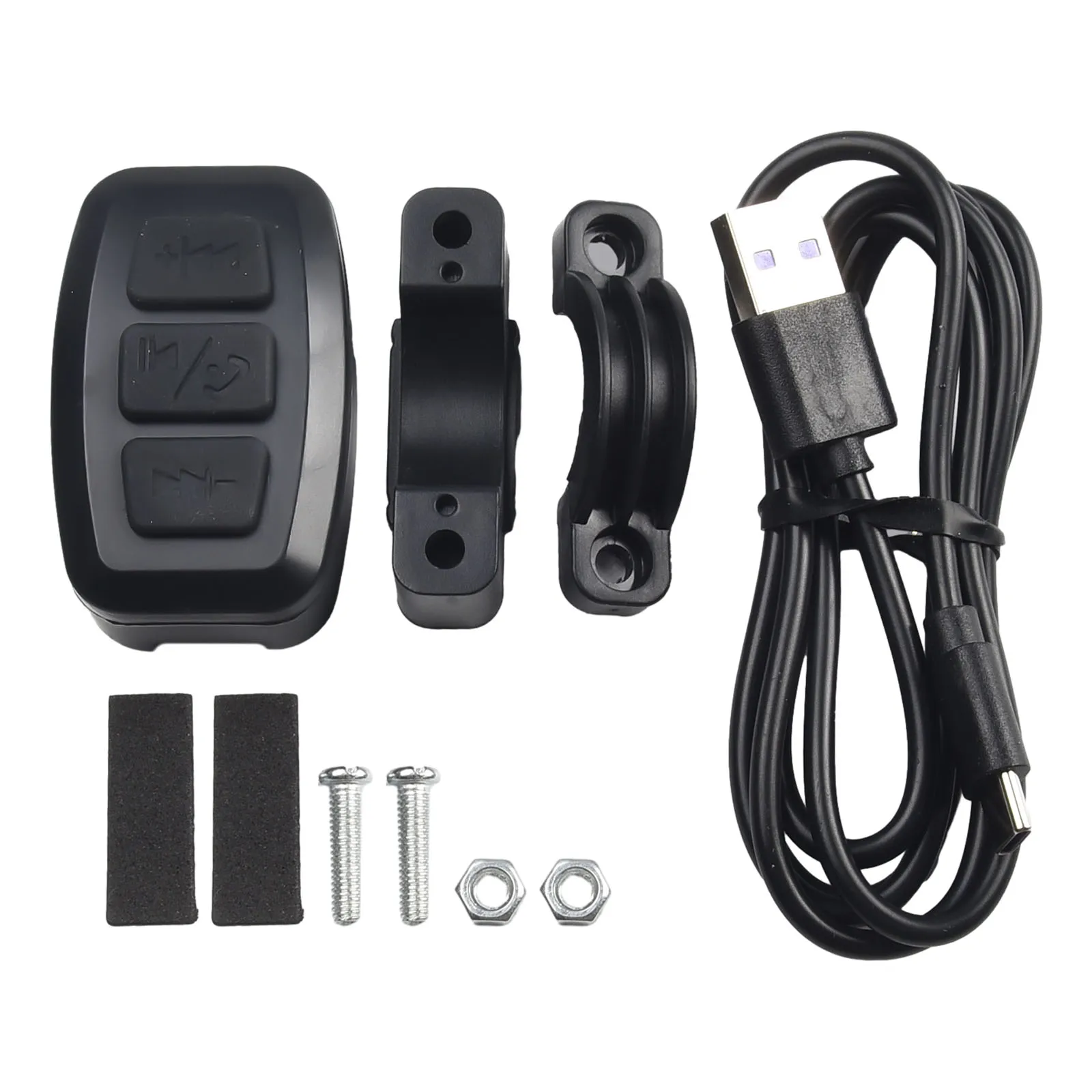 Wireless compatible Remote for media Controller for Motorcycle Handlebars Ideal for Riding or Driving Safely