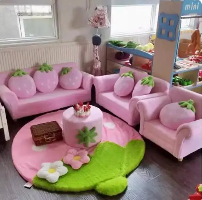 Children cloth art sofa chair. Two. Three. Early education. The combination sofa