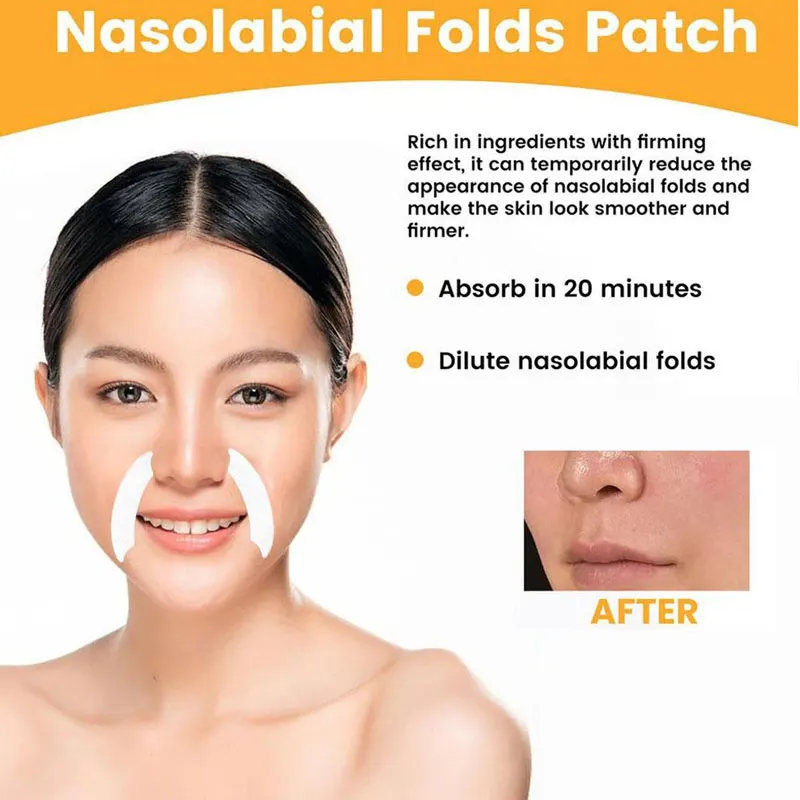 Facial Mask Anti Wrinkle And Firming Nasolabial Folds Fade Fines Lines Tighten Skin Mask Nourishing Moisturizing Skincare Patch