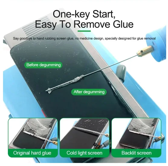 RELIFE RL-056D Intelligent Cutting and Degumming Polishing Machine OCA Glue Remover, Screen Remover for Mobile Phone Repair