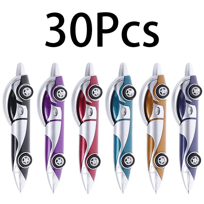 

30Pcs Race Car Shape Pen Novelty Ballpoint Pen Back to School Office Stationary Supplies for Kids Student