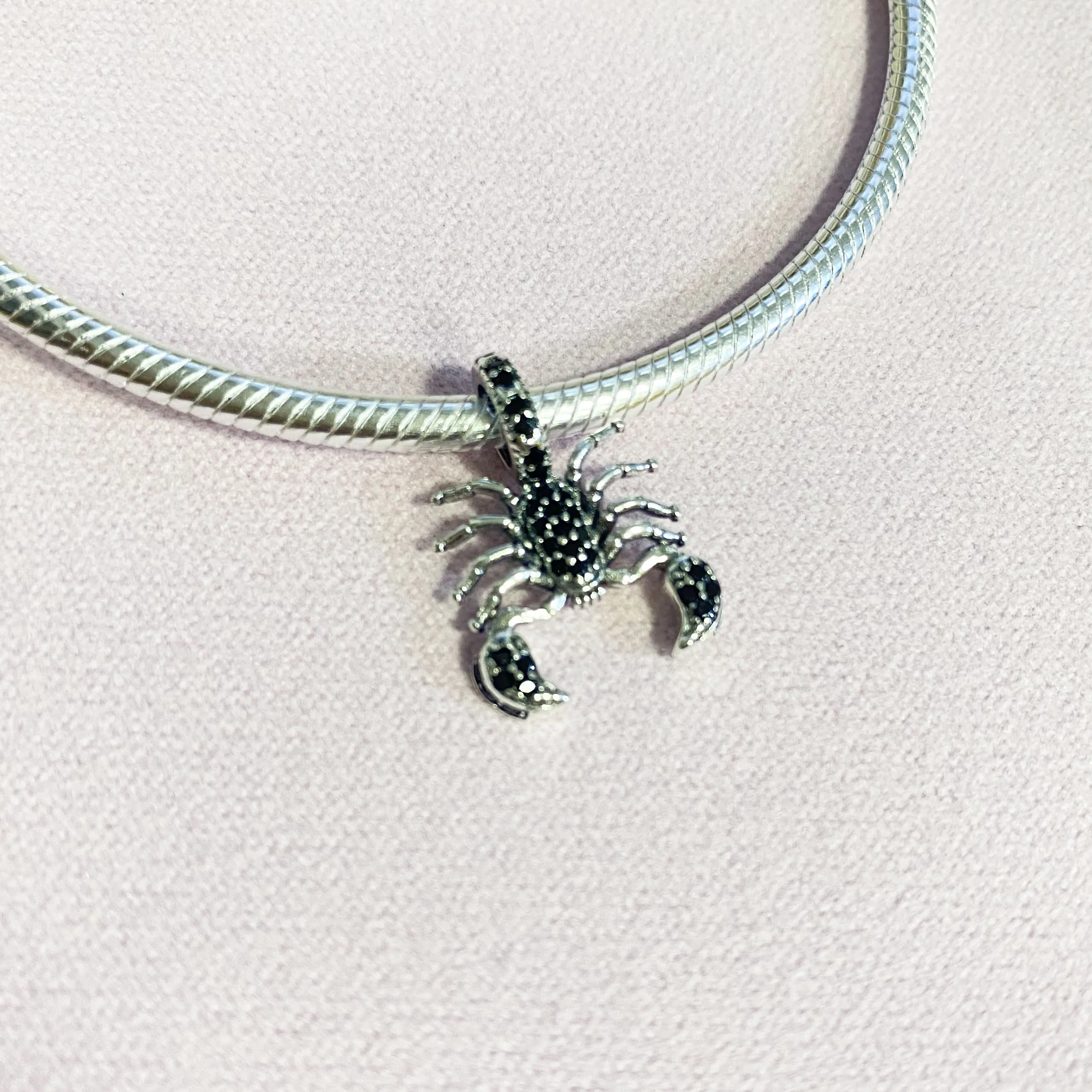 925 Sterling Silver Suitcase Man-eating flower scorpion snake charms beads Fit Original Pandora Bracelet DIY Jewelry For Women