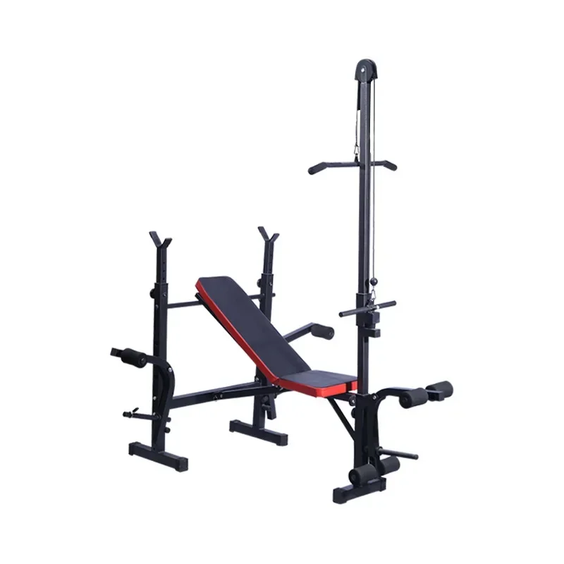 Banc de musculation réglable, équipement de fitness, haltère à haute traction, haltérophilie, puissance de squat T1, salle de sport multifonctionnelle d'usine