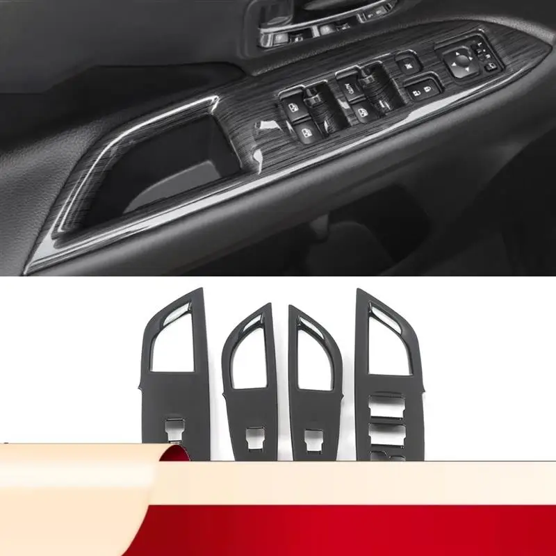 

Window Button Cover Anti-Wear Parts Interior Trim Styling Protection Car Accessories For Mitsubishi Outlander 2016-2019-N32R