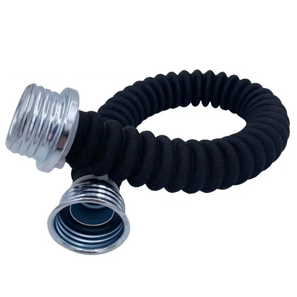 0.5m/1m Gas Mask Connection Pipe Black Accessories Respirator Airway Tube Bendable Filtering Canister Rubber Hose Universal