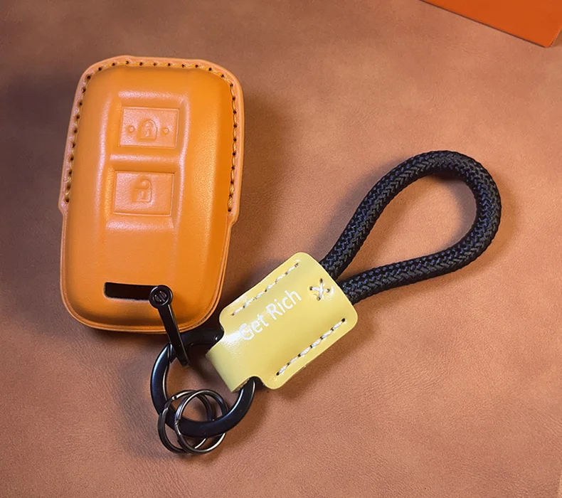 Autoschlüsseletui für Toyota Land Cruiser LC 70 71 76 78 79 LC70 LC71 LC76 LC78 LC79 Schlüsselanhänger-Abdeckung Shell-Halter Fob Bag Zubehör – Detail 12