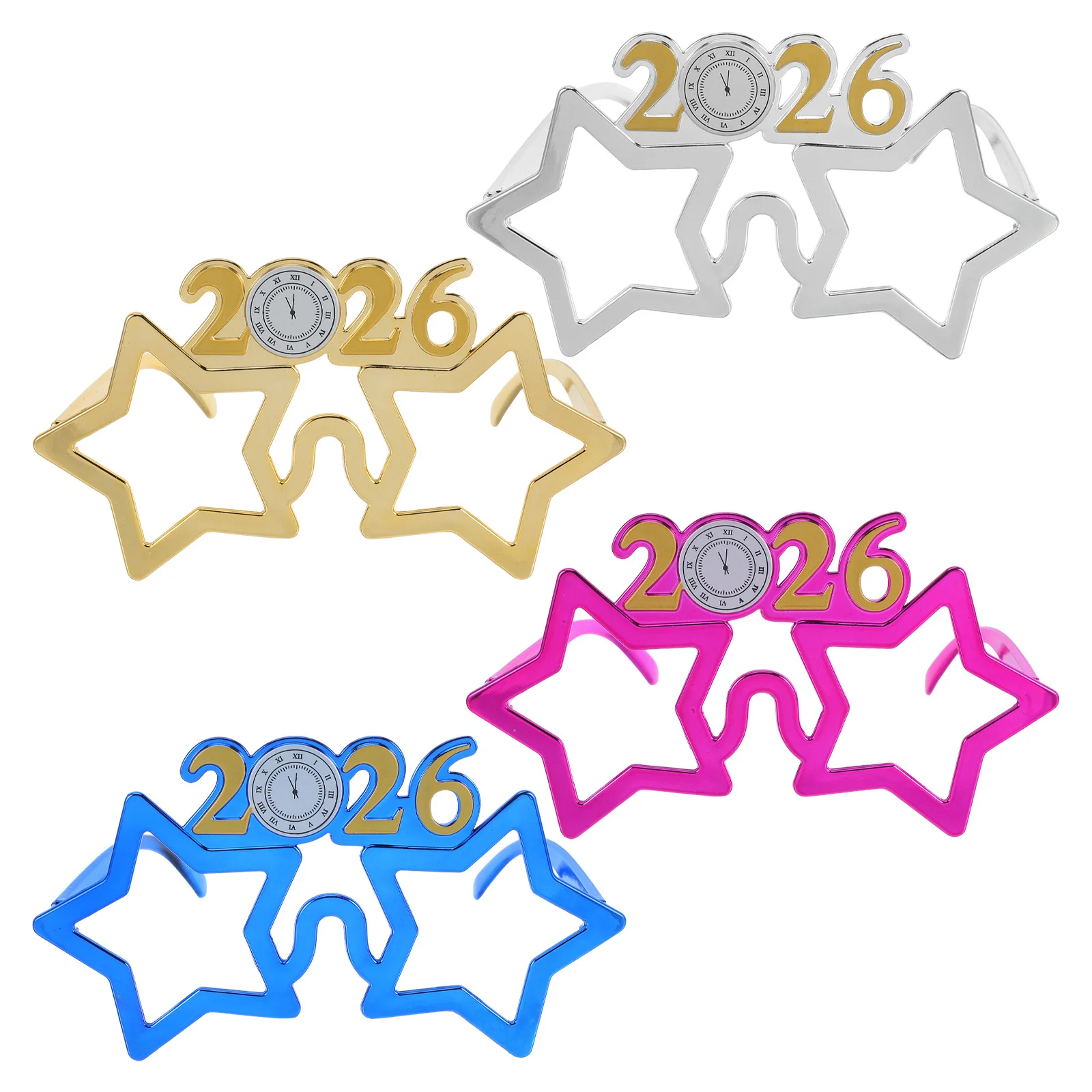 4Pcs 2026 Nye Glass… - image