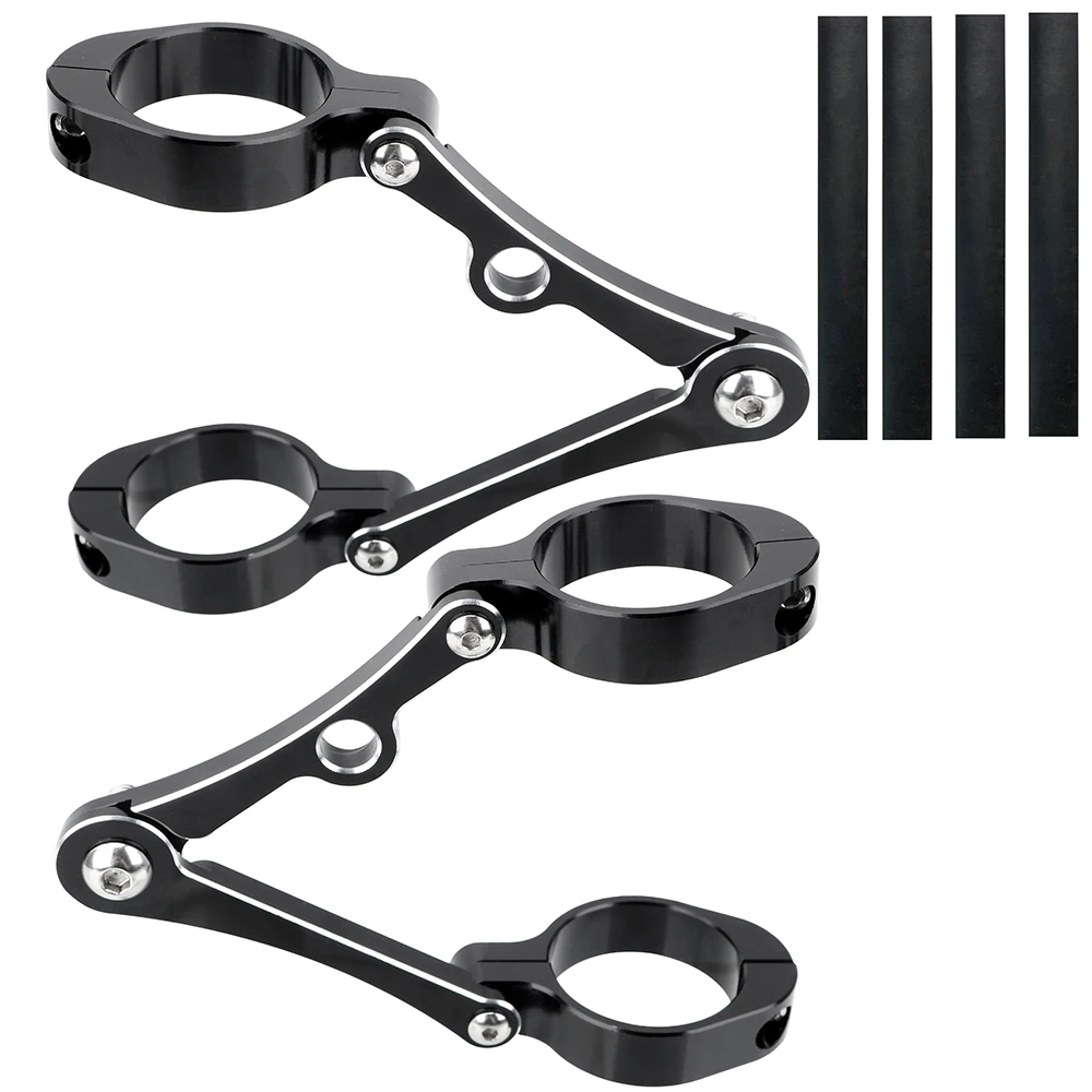 

Держатель прожектора, кронштейн для фар мотоцикла, вилка с ЧПУ, трубчатый зажим для Chopper Bobber Cafe Racer, аксессуары для мотоциклов