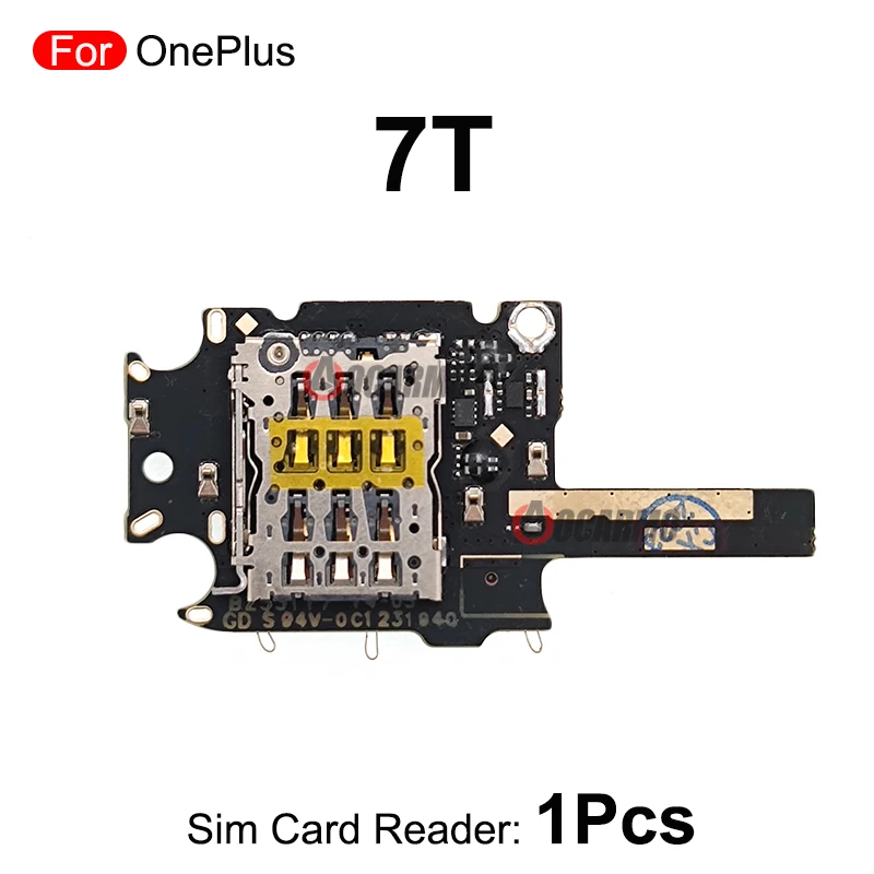 For OnePlus 7T 1+7t Sim Card Reader SIM Tray Holder Flex Repair Replacement Parts