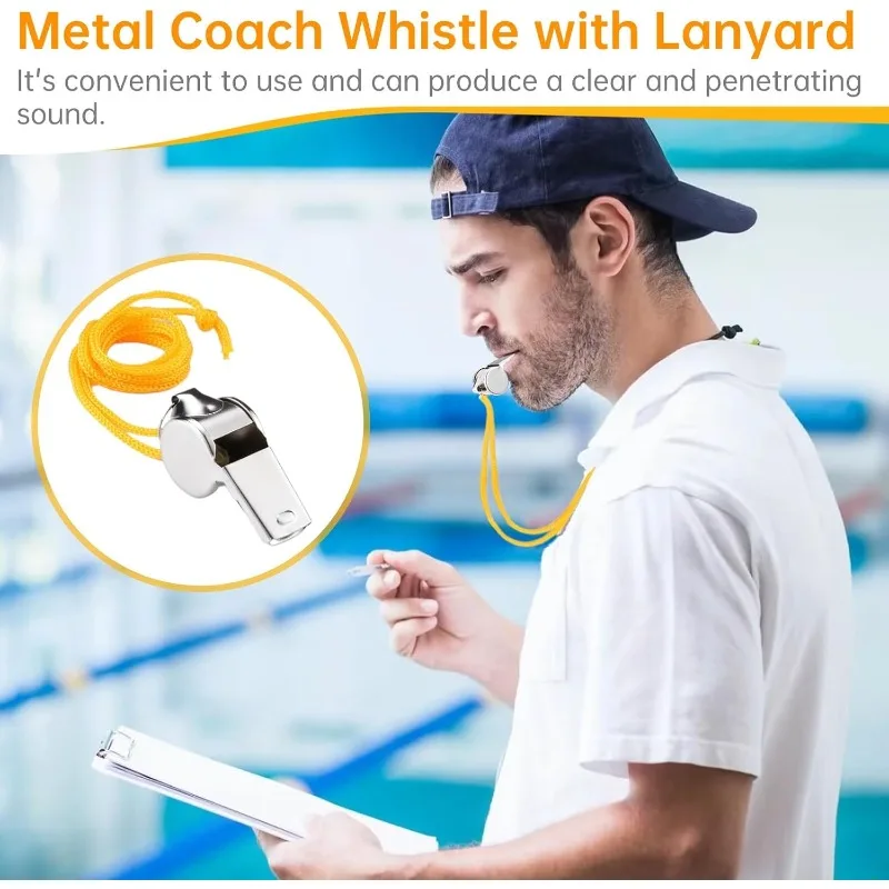 2-40PCS Referee Whistle High Pitch Loud Crisp Sound for Sports Games Training Coaching Football Basketball Gym Tournament