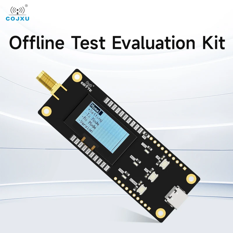 LoRa Offline Test Kit Series OLED Screen RF Transceiver Soldered with COJXU E220-M E220-T Module Test Board Long Range