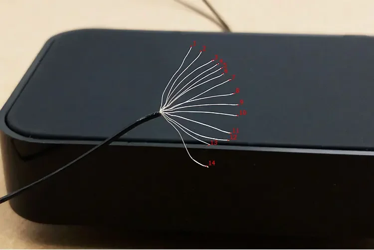 Filo placcato argento in rame monocristallo 7n 0,9 mm 14 core 6 metri