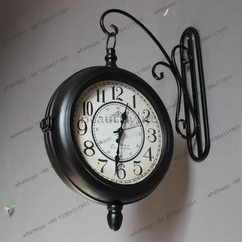 Restaurant Digital Wall Watch Quartz Creative Design Silent Round Luxury Wall Clocks Aesthetic Vintage Horloge Home Decoration