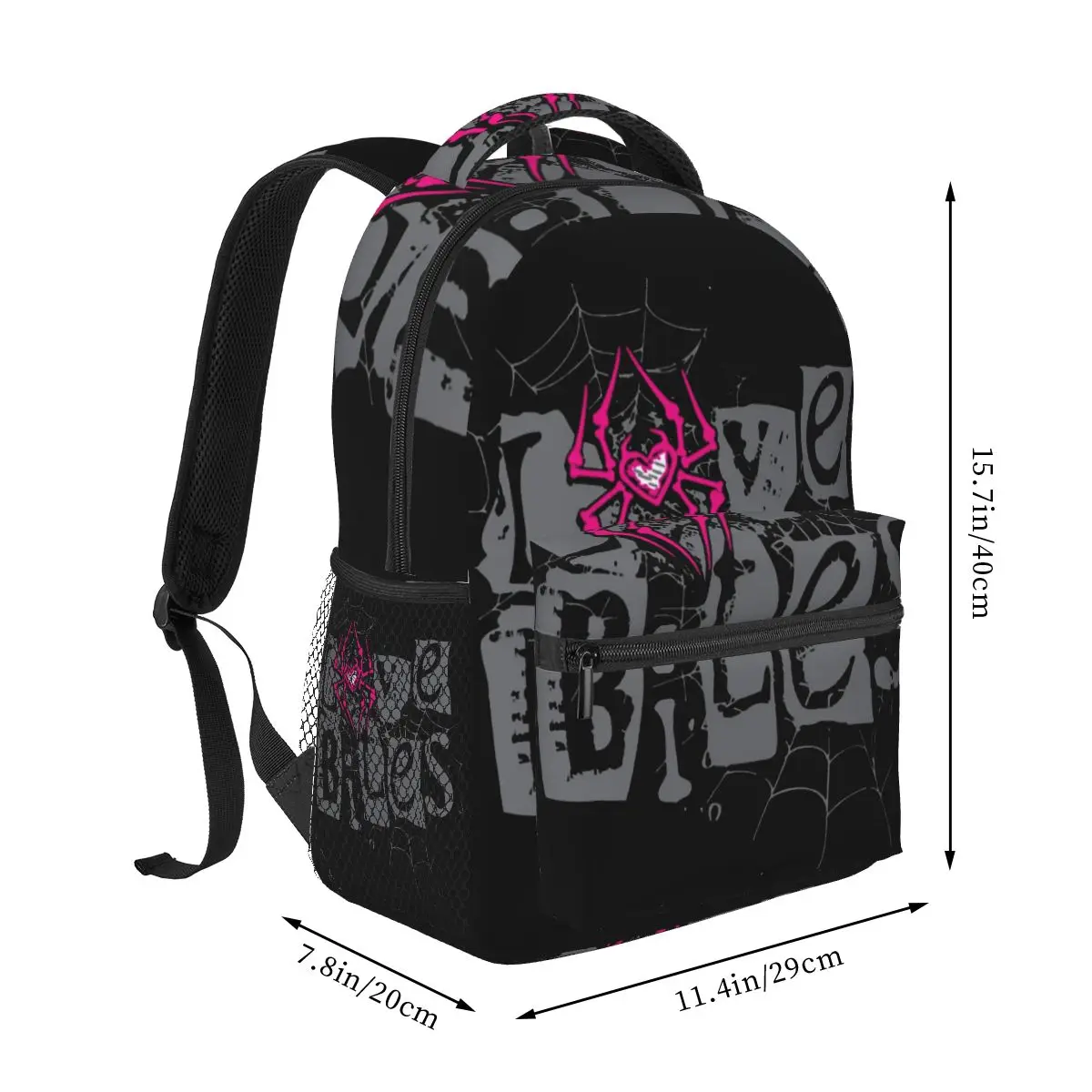 AJ Lee Spider Web Wrestling Love Bites Backpack Hot Sale Daypack Large Capacity Children BookBag School Bag Shoulder Bags