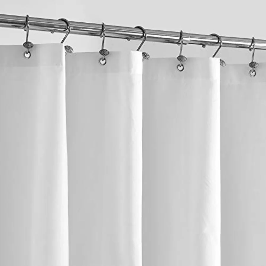 

Waterproof Fabric Shower Curtain Liner with 3 Magnets - Soft Hotel Quality Cloth Shower Liner Light-Weight and Machine Washable