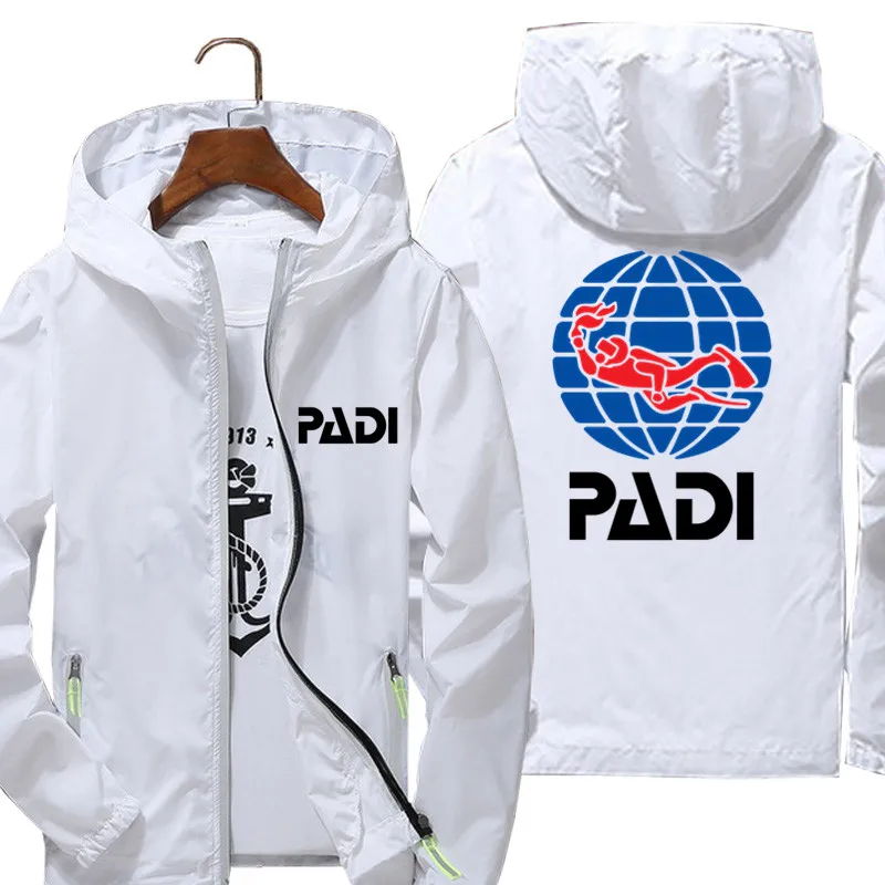 Mens Women Scuba Driver Padi Windbreaker Pilot Thin Reflective Sunscreen Ultra Light Jacket Coat Bomber Flight Male Oversize 7XL