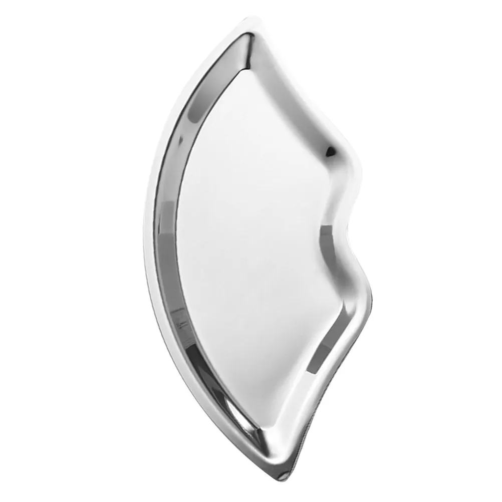 

Stainless Steel Lip Shaped Jewelry Tray Large Desktop Jewelry Display Plate Organizer Accessories Storage Holder