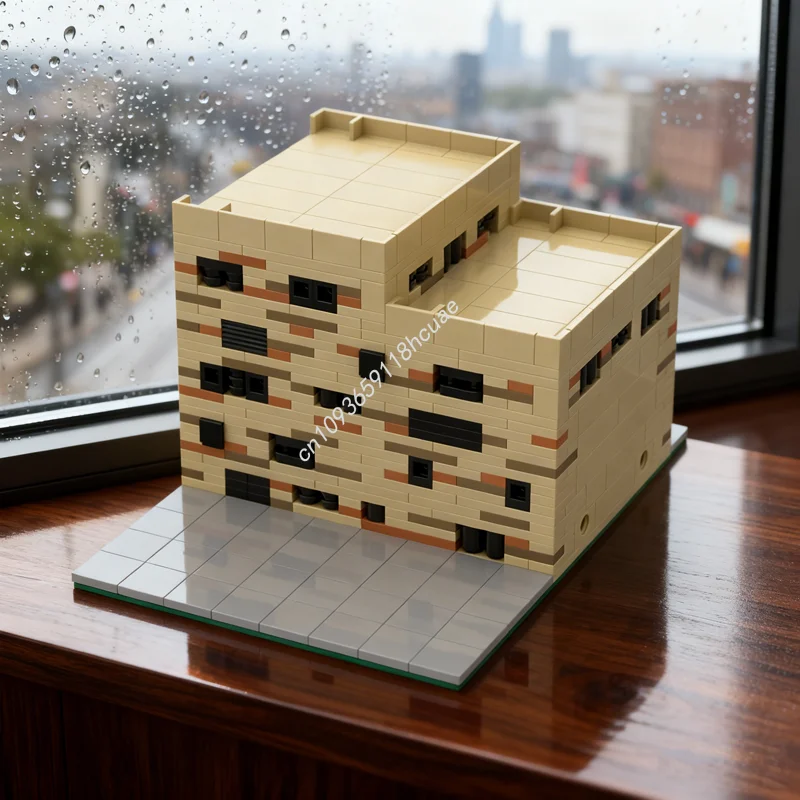 

587pcs MOC Architecture Building Nine Fourteen Model Blocks DIY Creative Idea Christmas Gifts Education Brick Toy Kids Birthday