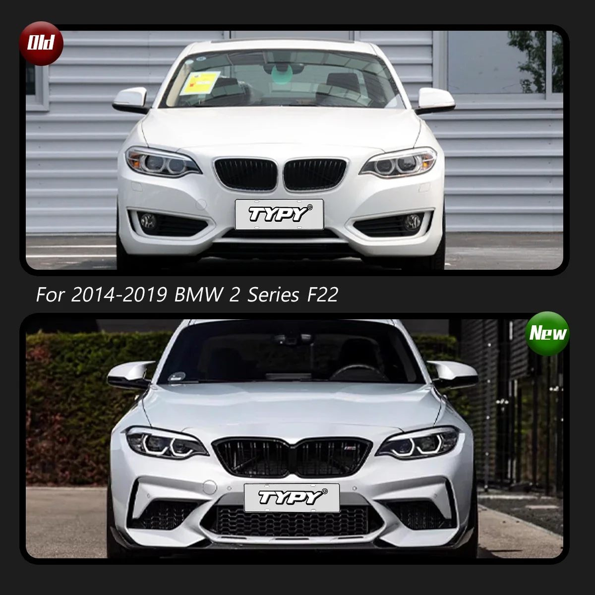 نوع سيارة المصابيح الأمامية لسيارات BMW 2 Series F22 2014-2019 LED مصابيح السيارة النهار تشغيل أضواء الديناميكية بدوره إشارات اكسسوارات السيارات