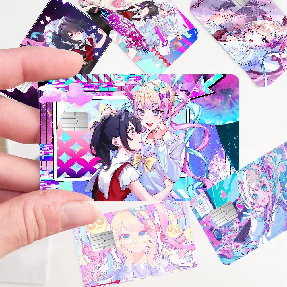 Needy Girl Streamer Overload Anime Anime Young Creidt Card Debit Card Sticker Film Case Front Tape for Small Big Chip No Chip