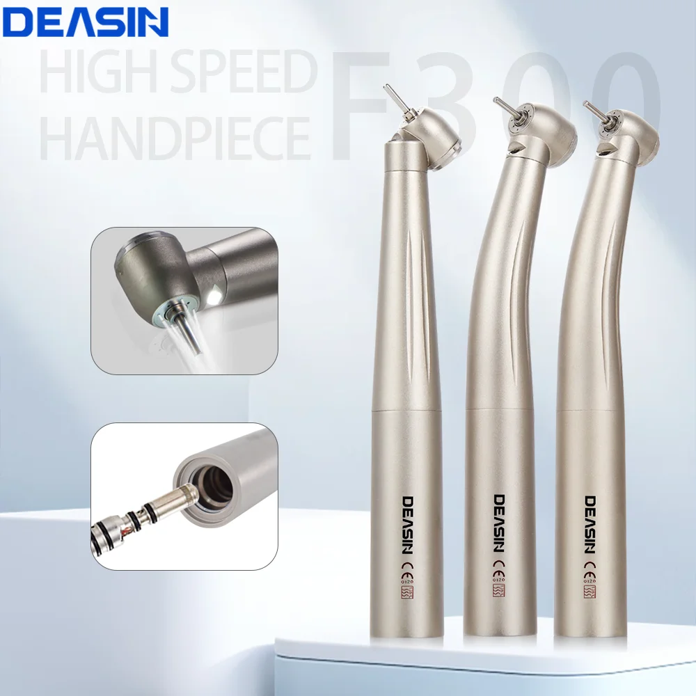 3 Handstücke + 1 Koppler-Set, Dental-Hochgeschwindigkeits-Handstück mit Glasfaser, 45-Grad-Mini-Drehmomentkopf, Keramiklager für KaVo-Koppler – Detail 1