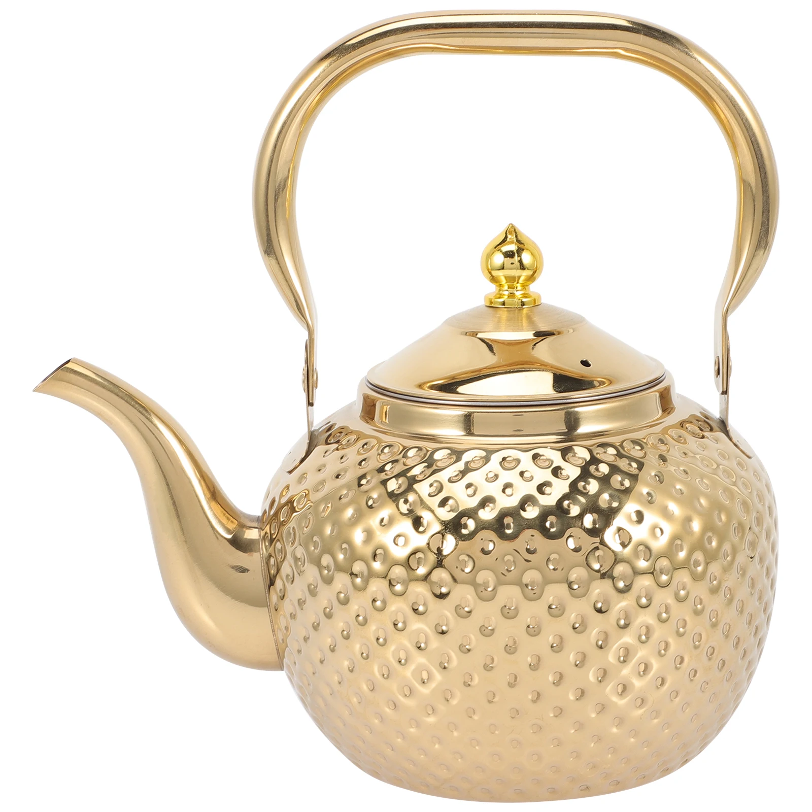 

Stainless Steel Teapot Ergonomic H Kettle Water Filter Milk Kitchen Compact Easy Clean Tea Supply Brewer Pot