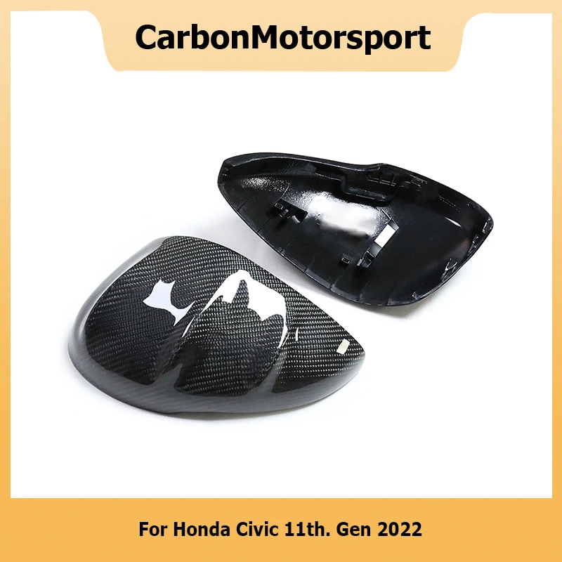 Ersetzen Sie die ABS+Carbonfaser-Spiegelabdeckung im OEM-/Mugen-Look für Honda Civic 11. Generation