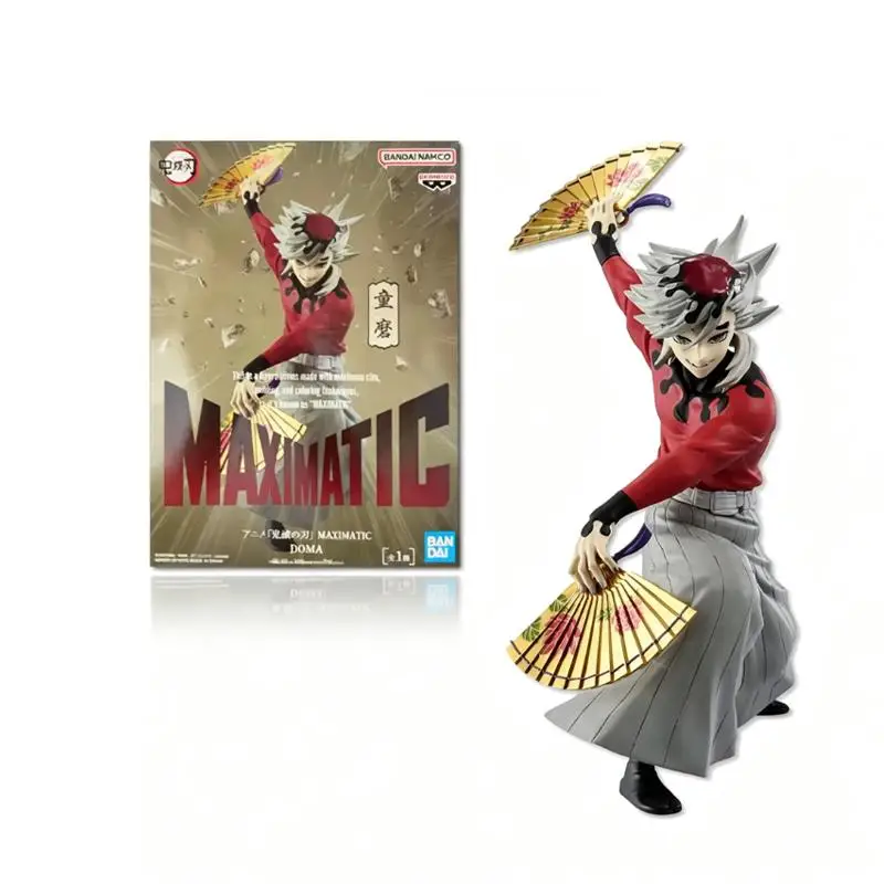 En stock Banpresto Demon Slayer: Kimetsu No Yaiba Figura de Douma del Arco del Castillo Infinito Maximatic, Figura Original, Modelo, Regalo de Navidad