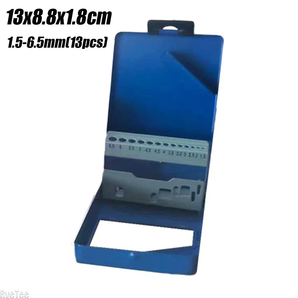 1.5-6.5/1-10/1-13 Set Drill Bit Box Portable and Convenient Drill Bit Index Storage Box
