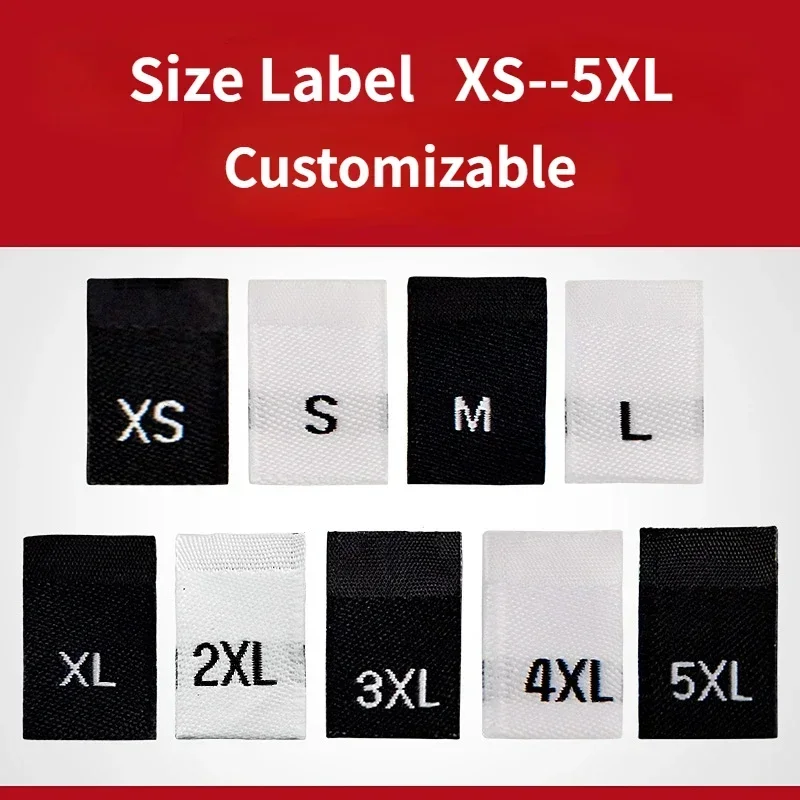 Customized Clothing Labels, Size, Digital, Children's Clothing, Collar Mark, Stock