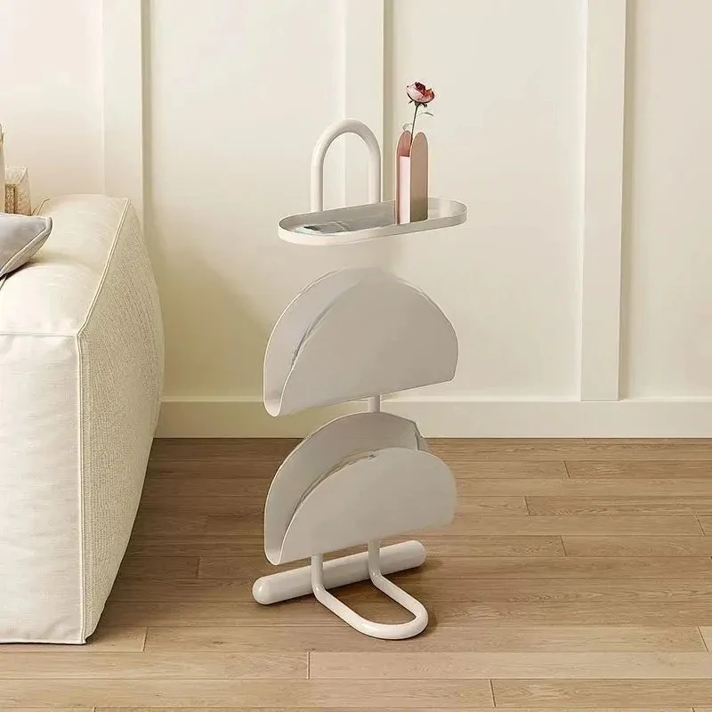 

3-Tier Save Space Side Table Removable Sofa Side Cabine Living Room Balcony Coffee Table Magazine Bookcase Bedroom Bedside Shelf